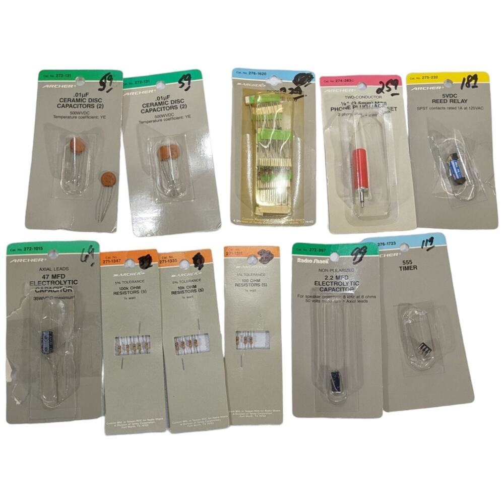 Capacitors 47 Electrolytic Conductor 5vdc Reed Relay 555 Timer Computer Archer